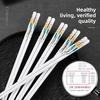 Creative Cotton Flower Ceramic Chopsticks for High End Household Use, Antibacterial, Anti Mold, Anti Slip, Moisture Resistant