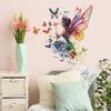 Self-adhesive Wall Stickers Dreamy Butterfly Fairy for Kids Room Bedroom Living Room Home Decor
