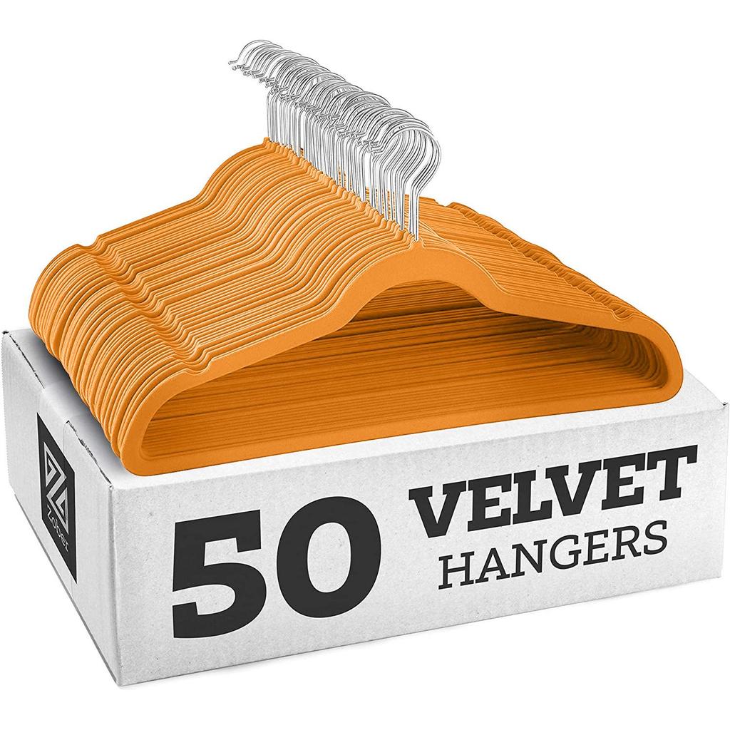 Zwarte Velours Antislip Multifunctionele Anti-Kreuk Kledinghanger voor Volwassenen