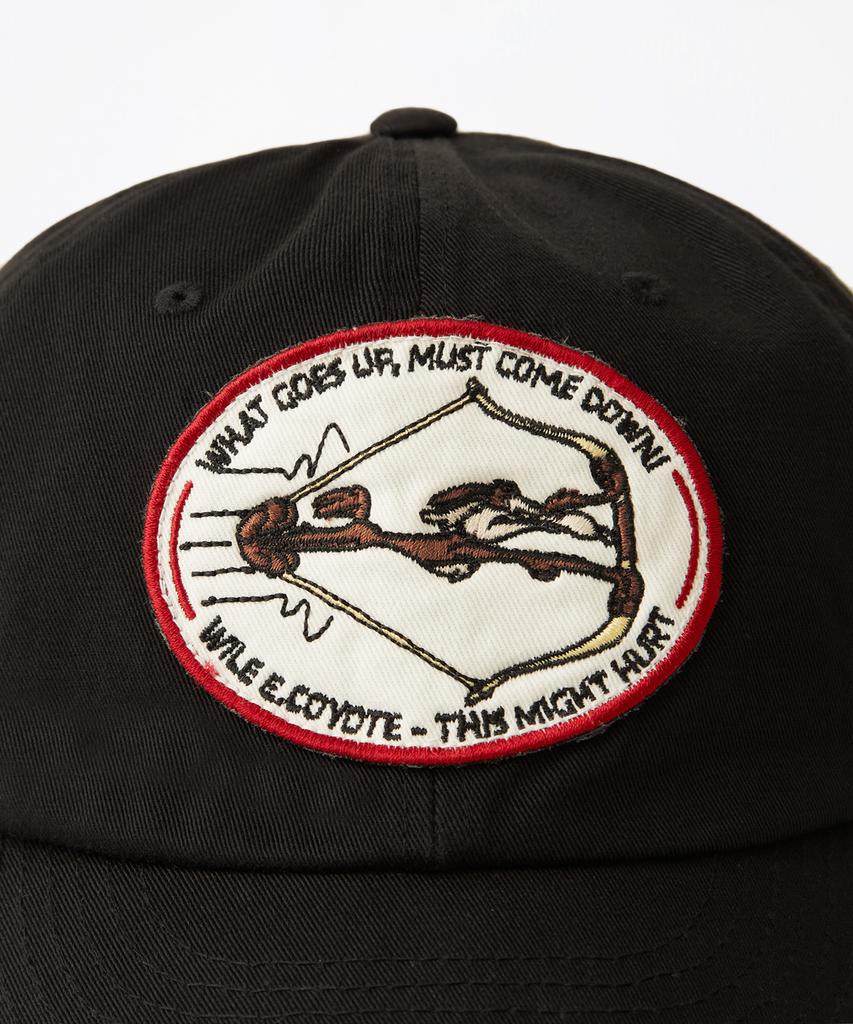 OUTSTANDING [Looney Tunes] Cotton Ball Cap(Wile E. Coyote)_Black