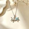Elegant Cat Pendant Necklace: Fresh Design with Micro-Set Zircons for Women - Light Luxury & High-End Feel; Perfect Clavicle Chain Accessory.