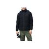 Fila Logo Zip-Up Hooded Warm Down Jacket Men Jackets Black F51M248908F-BK