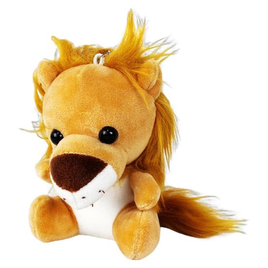 Animal Keychain Jungle Animal Monkey Tiger Lion Giraffe Elephant Leopard Doll