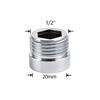 Water Faucet Coupler 1/2 To M16 M18 M20 M22 M24 M28 Thread Connector Conversion Repair Tap Adapter For Bubbler Kitchen Bathroom