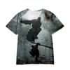 Wukong Cartoon Game 3D Digital Printed Loose Casual T-shirt