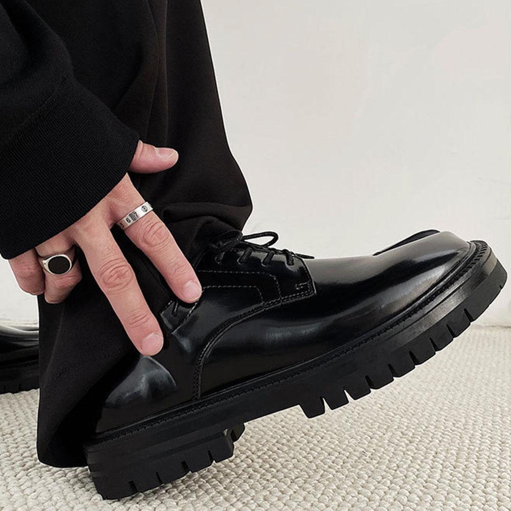 Chaussures Tabi grande taille 46 pour femmes, mocassins à lacets et bout fendu pour hommes, chaussures unisexes en cuir à semelle épaisse pour loisirs