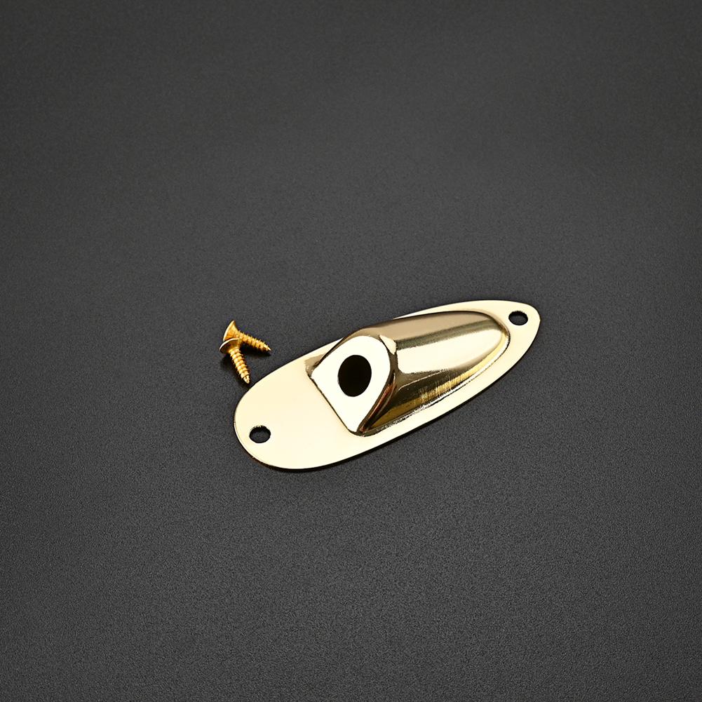 Guitar Jack Plate Replacement Guitar Output Jack Boat Shaped Socket Parts Musical Instrument Accessories