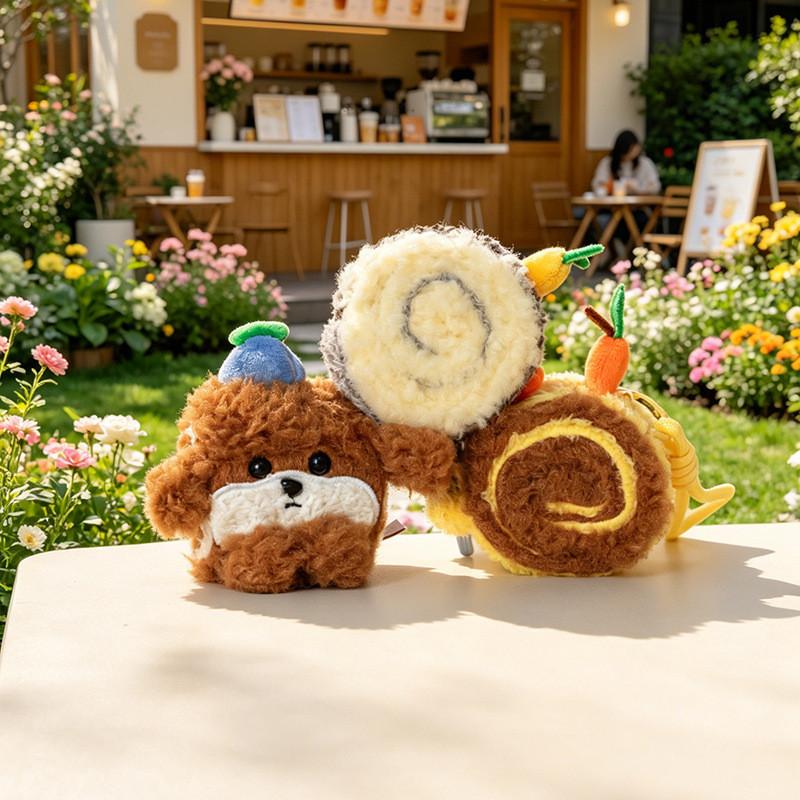 Plush Animal Keychain Cake Design With Pp Cotton Fill For Kids And Adults