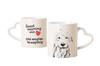 Old English Sheepdog - Cup with a Dog, Adorable Cup with a Heart-shaped Handle, Universal Gift from the Brand