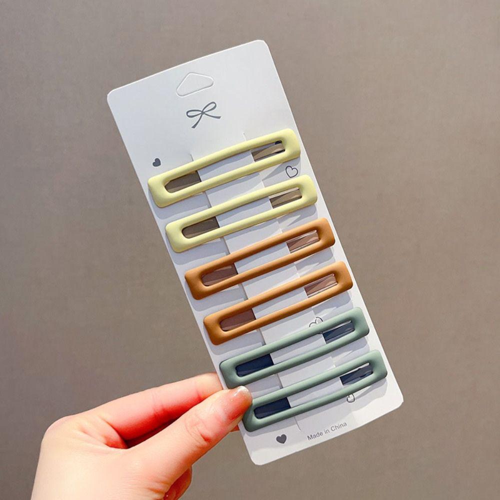 Korean Style Rectangle Hairpins Frosting Headwear High Quality Hair Clip
