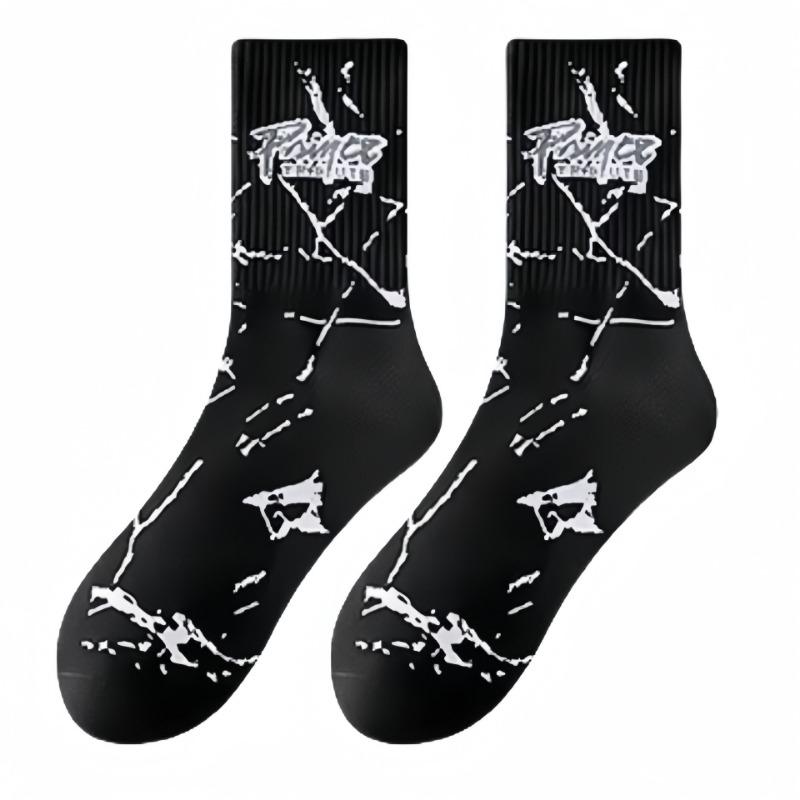 5 Pairs of Men's Spring and Autumn Pure Cotton Tube Deodorizing New Youth Sports Basketball Socks