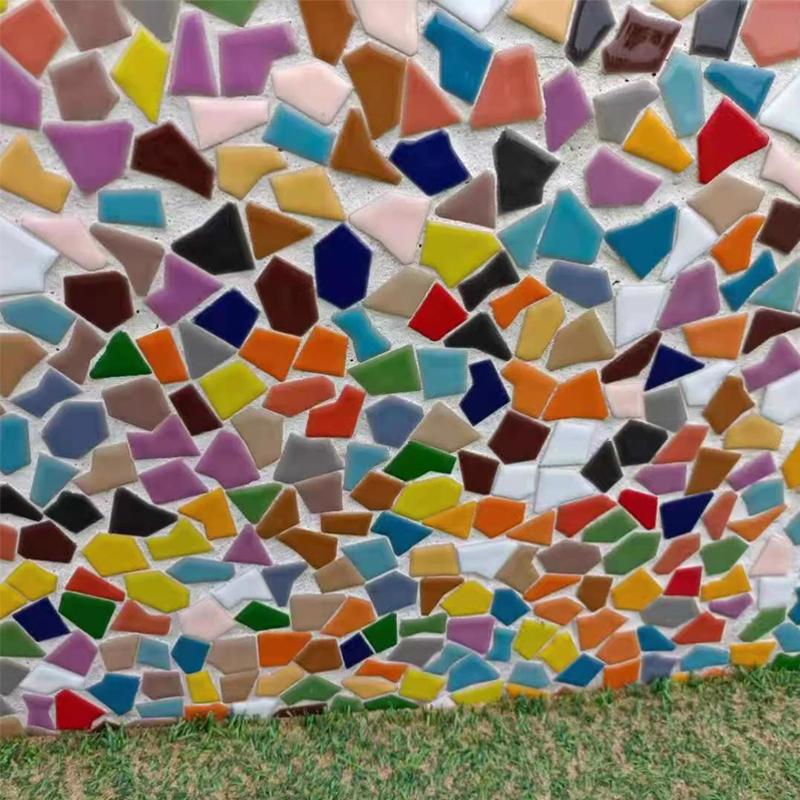 30x30cm Barevné Keramické Štěrkové Mozaikové Dlaždice Horký Pramen Bazén Rybičky Bazénové Fragmenty Toaleta Protiskluzová Dlaždicová Deska Podlaha Stěna Dekorace DIY