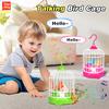 Talking Electric Bird Cage Toys Pet Inductive Voice Controll Simulation Singing Parrot Light Sound Children'S Education Toy Gift