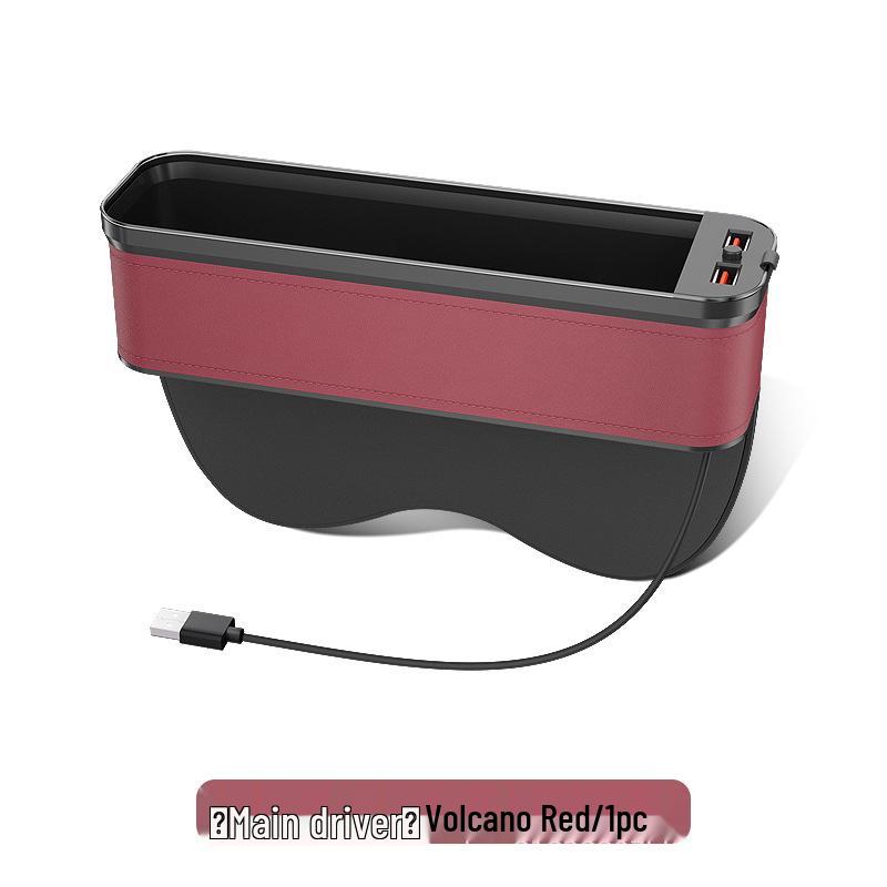 Car Seat Gap Organizer with Light & Charging Function