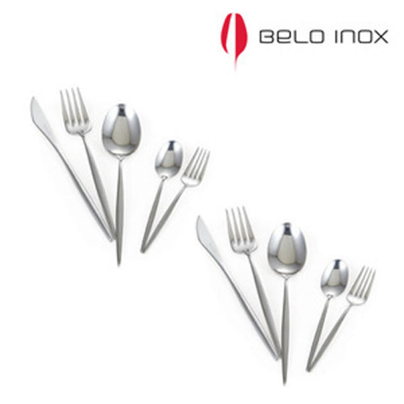 [belo inox] Spirit Glossy Dinner Cutlery Set for 2