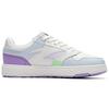 Anta Women Fabric Synthetic Leather Low Top Skate Shoes White Blue Purple 122238066-5