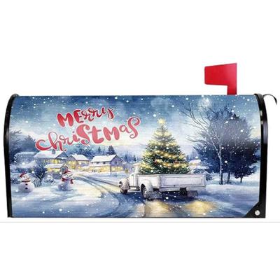 Funda para Buzón Grande de Invierno Funda Protectora para Buzón de Cartas de Gran Tamaño Envolturas Decorativas para Buzón para Decoración Exterior de Jardín en Casa