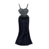 Women's Dress High-End Affordable Luxury Niche Temperament Long Sling Dress Summer Car Model Host Dress Birthday Banquet