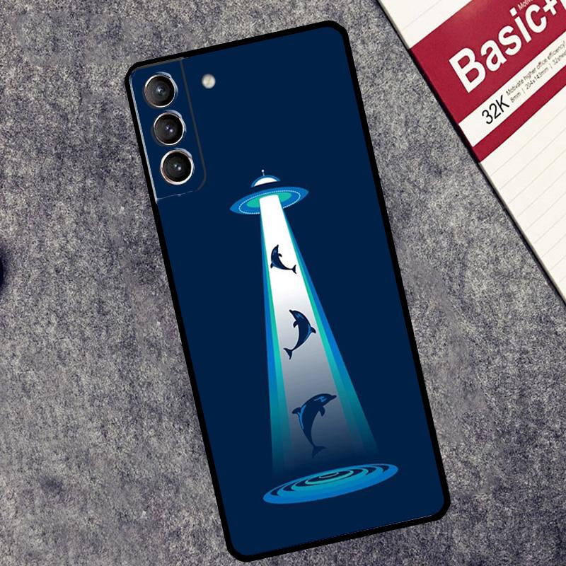 Ocean Dolphin Case For Samsung Galaxy S26 S25 Ultra S20 S21 S22 S23 S24 Ultra S10 Plus S25 FE Cover Coque