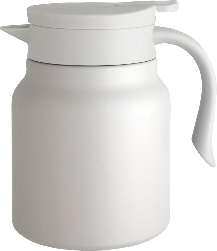 Living WELF Tabletop Pot 1L with Tea Strainer 2WAY Beige 411170