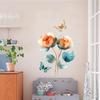 Colored Flower Wall Stickers Bedroom Living Room Corridor Entrance Background Floral Wall Stickers Bathroom Cabinet Ceramic Tile Decoration Decal