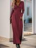 Elegant Lace V-Neck Slim-Fit Evening Dress