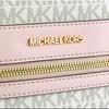 Michael Kors Mk Kenly Vintage Color Block Large Capacity Pvc Tote Bag Women Tote Bags Vanilla-White Pink 35T0GY9T3B-640