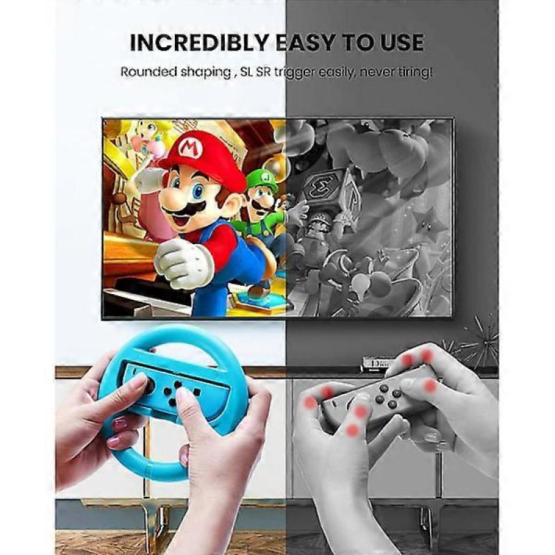 Steering Wheel Game for Nintendo Switch, Family Use Accessories Compatible with Switch JoyCon Controllers