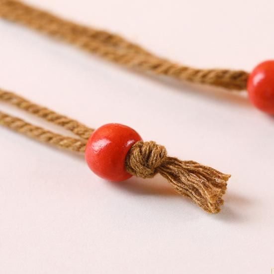 Liten persimonformad myntpåse Mini dragskopåse Bomullslinneplånbok Söt fruktdesign Väskpåse Gåvor till flickor Kvinnor