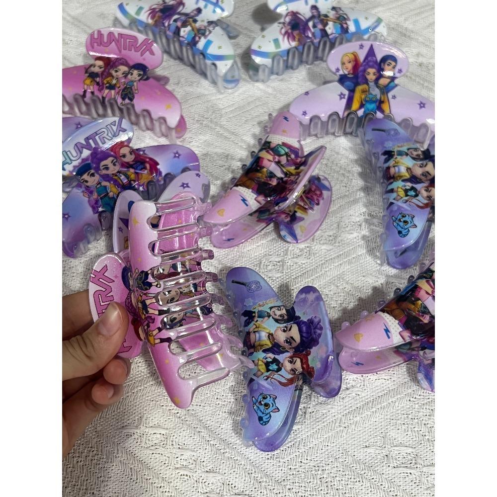 Kinder Heiß Kpop Dämonenjägerin Girlgroup Haarspangen, süße Plastik-Haarnadeln, Mädchen Seitenclips, Haaraccessoires Geschenke