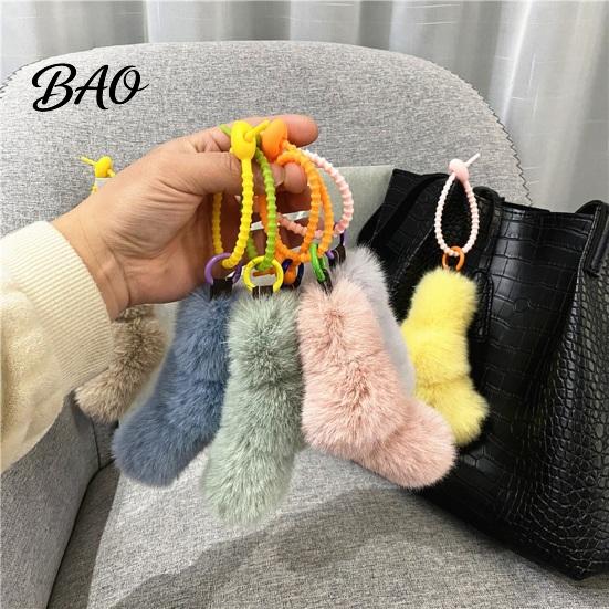 Decorative Knot Charm Plush Twist Bag Charm, Fuzzy Keychain Pendant, Backpacks Keyring Accessories Hanging Decoration for Backpacks, Handbags, Purse,