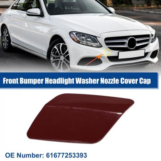 

Front Left Headlight Washer Nozzle Cover Cap Red Fit for BMW 328i 2011-2013