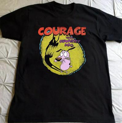 Courage the Cowardly Dog Tee  Short Sleeve S-5XL Cotton Unisex T-Shirt