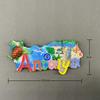 Turkey Fridge Magnet Souvenir Antalya Magnetic Tourist Souvenir Decorative Magnet for Refrigerator 3D Resin Painted Handicraft