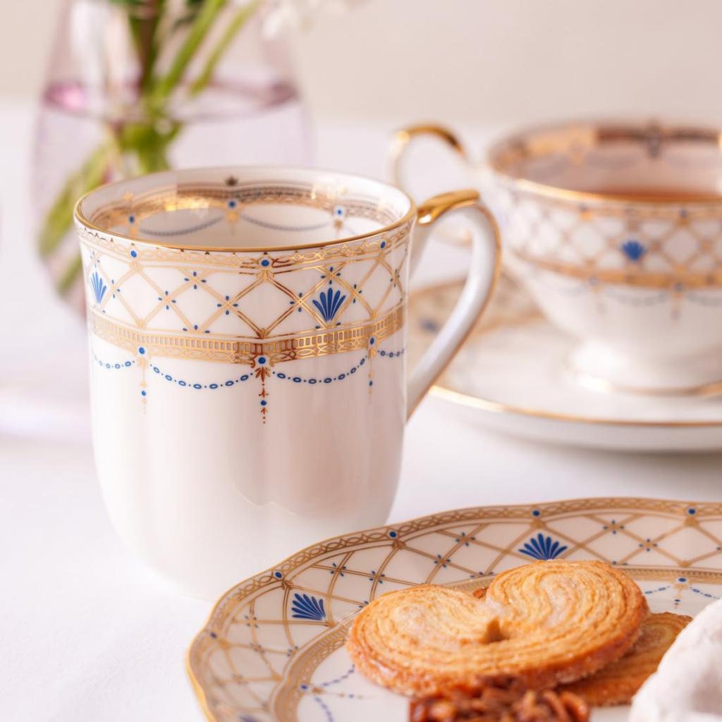 NARUMI Prima Donna Mug, 300cc, Gold, Stylish, Gorgeous, Elegant, Delicate and Elegant, Perfect Gift, Made in Japan, Gift Boxed, 52476-2545