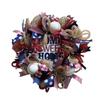 Independence Day Decorations Patriotic Decorations Front Door Patriotic Wreath American Flag Tricolor Grapevine Wreath