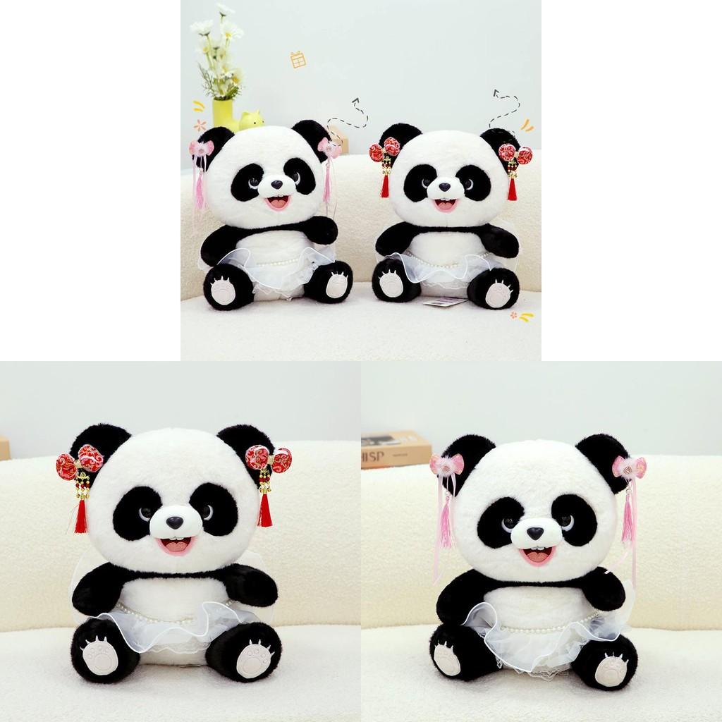 Style Panda Chinese Adorable Plush Toy Children Perfect Birthday Ornament Gift