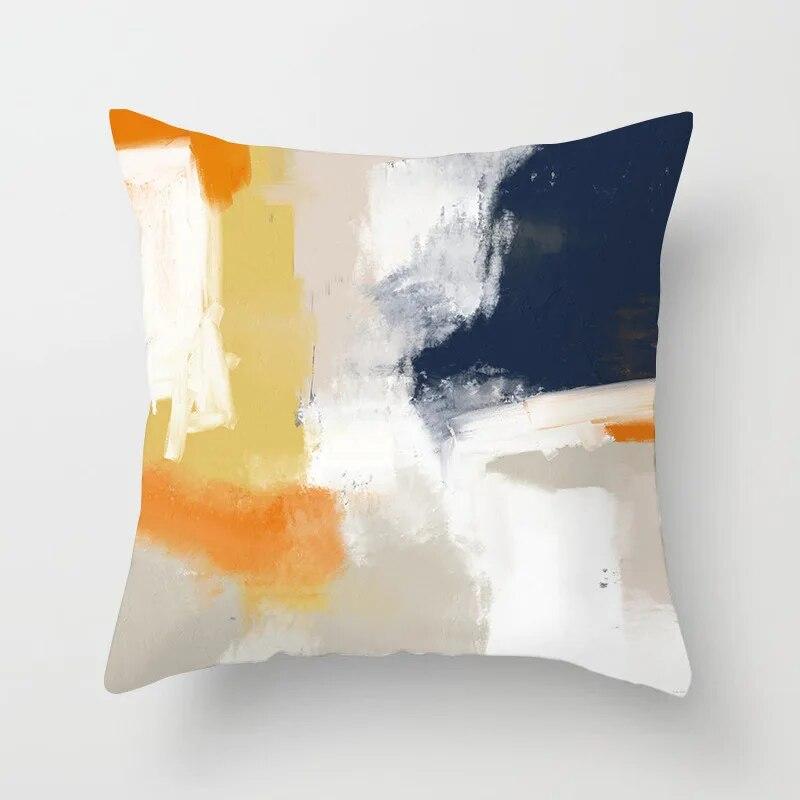 45x45cm Art Color Block Abstract Geometric Pillowcase Modern Street style Hippie Home Decor Sofa Chair cushion cover