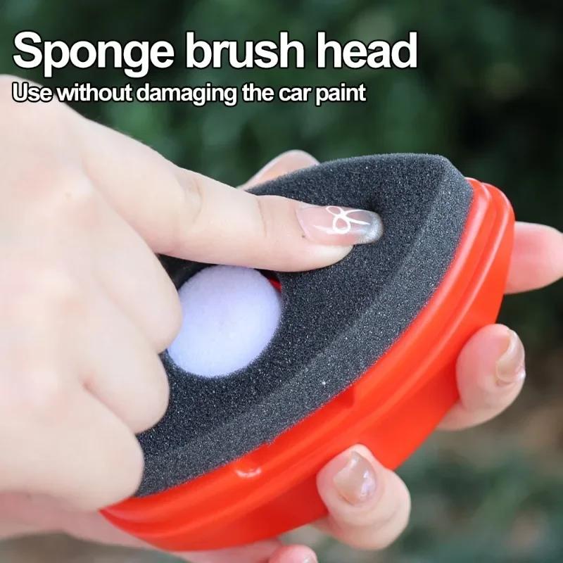 Escova de limpeza removedora de película de óleo para vidro de carro Escova poderosa para remoção de manchas de película de óleo para para-brisa dianteiro interno Escova de limpeza de película de óleo para vidro