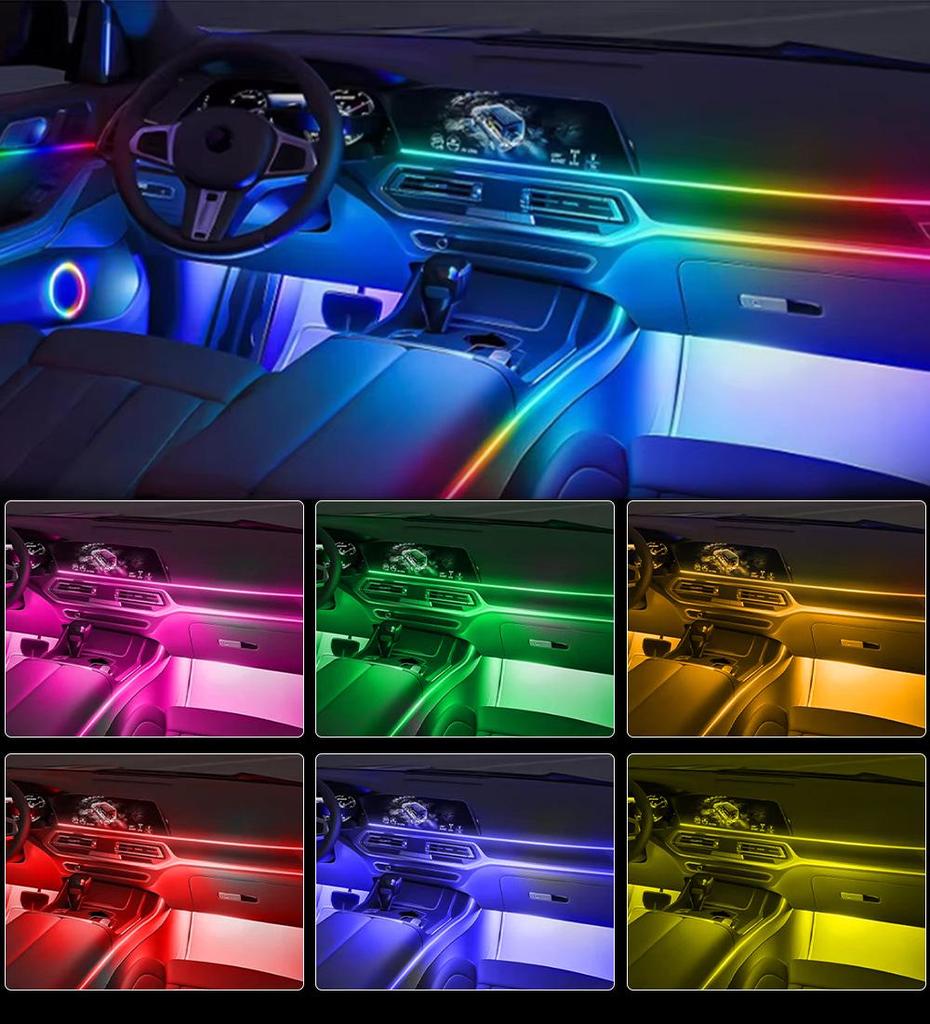Acrylic LED Car Ambient Light with APP Control for 2023-2024 GMC Yukon