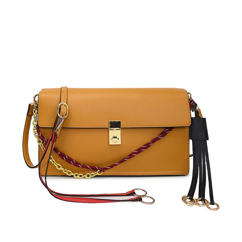 

Маленькая квадратная сумка Новая мода Повседневная универсальная на плечо Сумка-мессенджер Small жёлтый