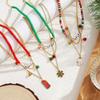 Exquisite Holiday Jewelry Set: Cross-Border Christmas Necklace with Bells & Snowman, Perfect for Autumn/Winter