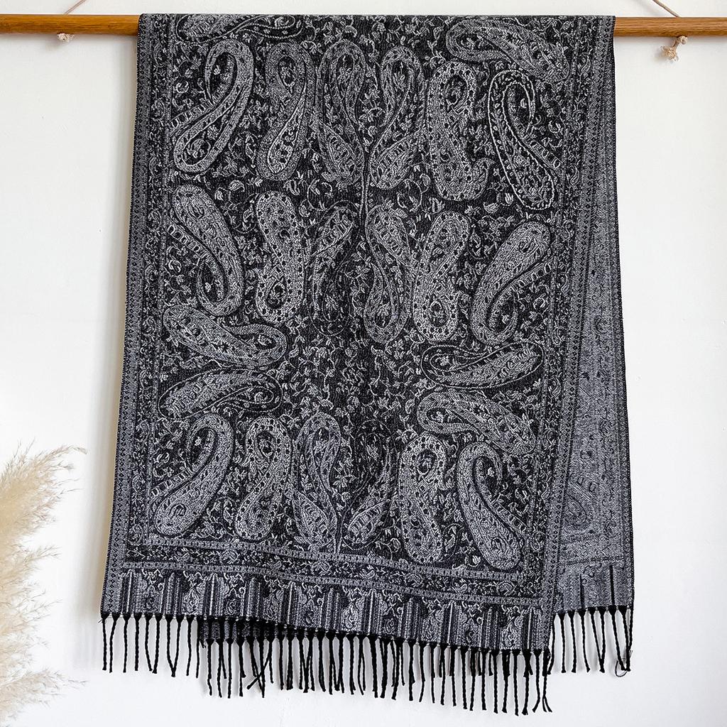 Retro Ethnic Style Imitation Cashmere Popular High-End Atmosphere Jacquard Cashew Shawl Versatile Scarf