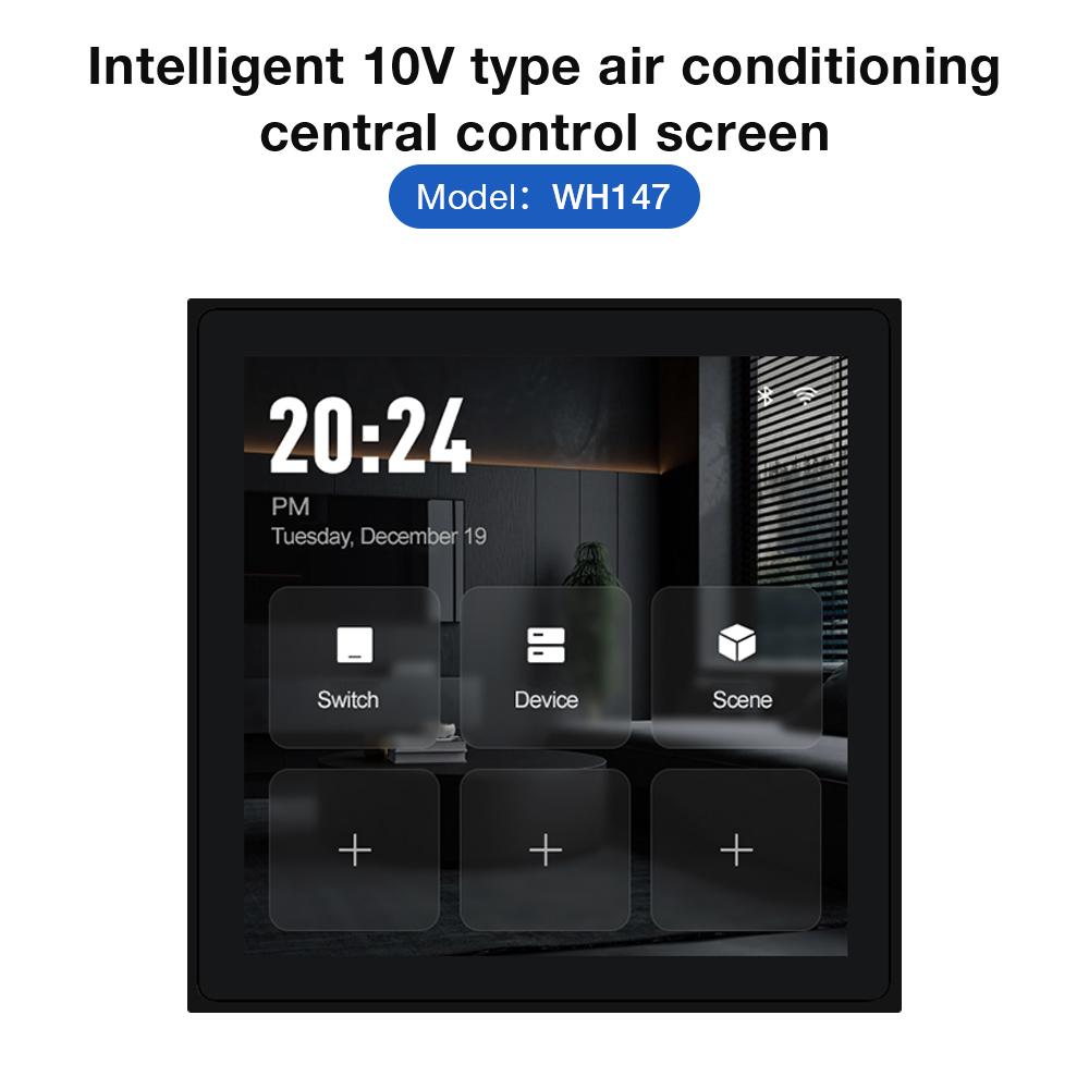 2025 New WiFi Smart Home Smart Central Control Panel Bluetooth Zigbee Temperature Controller Air Conditioner Thermostat