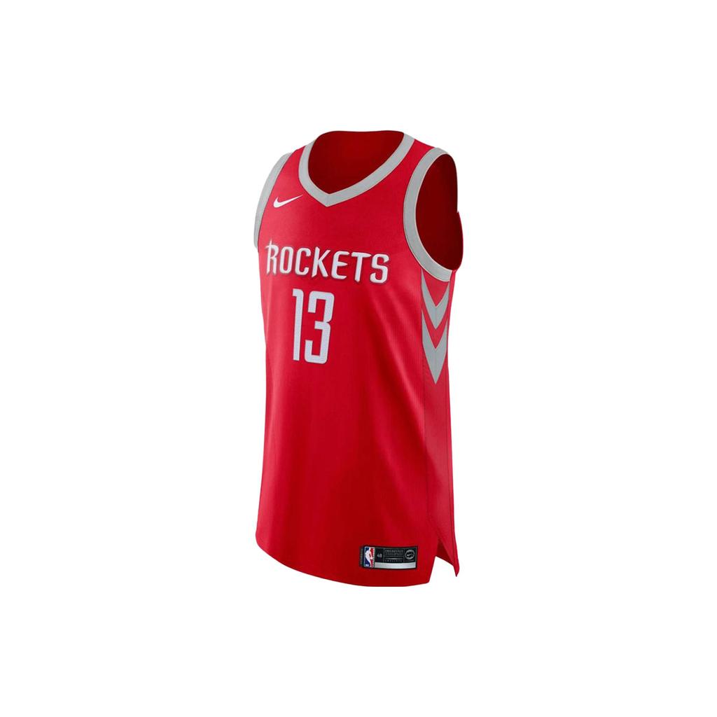 Nike Letter Casual Pullover V-Neck Sleeveless Basketball Jersey Harden Rockets James Men Jersey University-Red 863023-657
