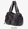 Women's Y2K Washed Distressed Large Motorcycle Shoulder/Crossbody Handbag