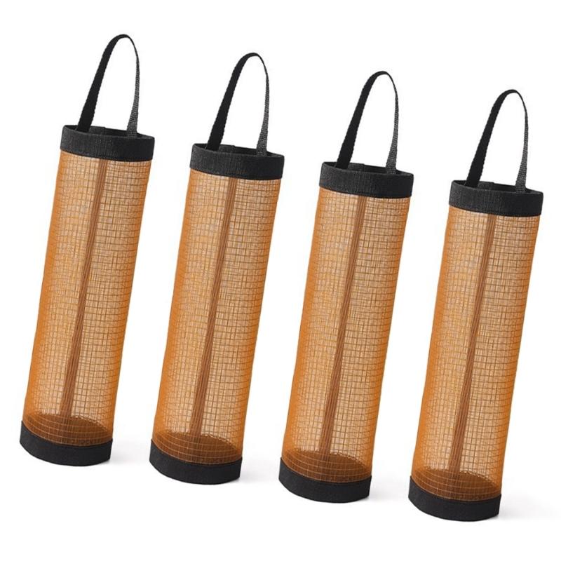 Nylon Household Storage Pouches For Plastic Bags And Waste Bags Wall Mountable Perfect For Small Rooms And Mess Control