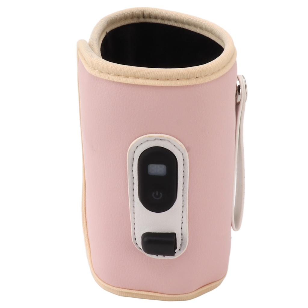 Baby-Milchflaschenwärmer, USB-Digitalanzeige, 5 Geschwindigkeiten, tragbarer Baby-Milch-Wärmehalter für Milch