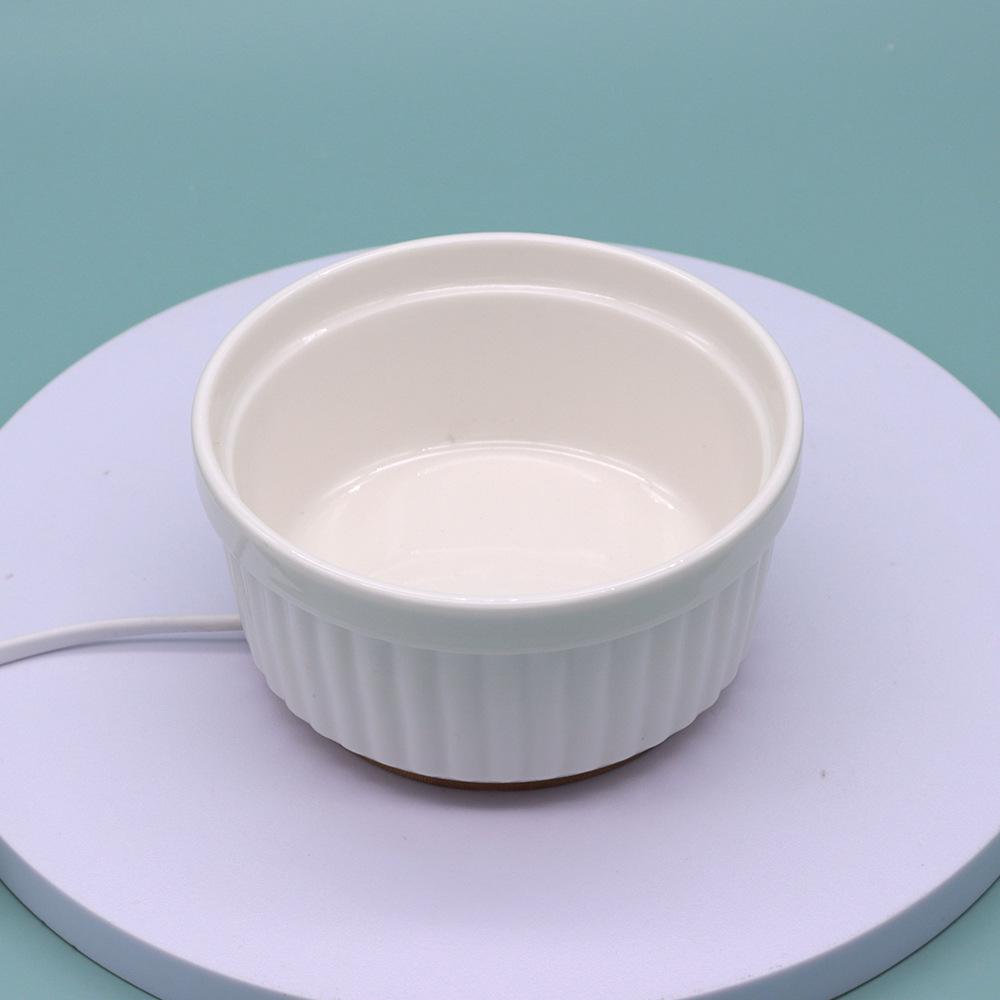 Heated Ceramic Pet Water & Yogurt Bowl for Cats & Dogs