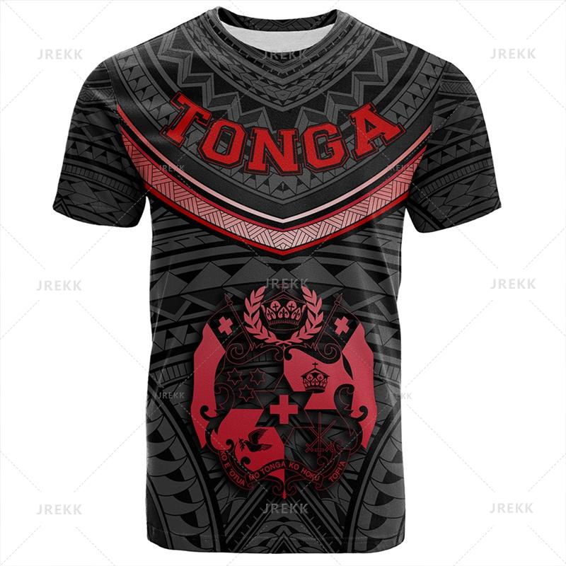Harajuku Summer 3D Printing The Kingdom Of Tonga T Shirt Oceania Tonga National Day Graphic T-shirts Fashion Mens Clothing Tees XXS